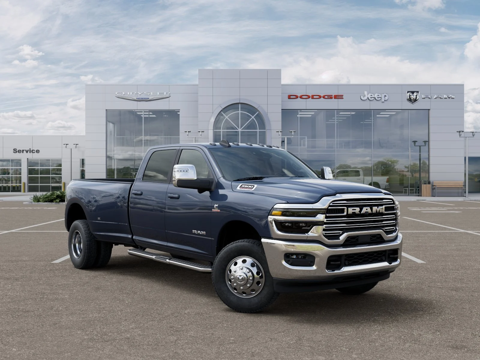 New 2026 Forged Blue Metallic Exterior Paint RAM Laramie image 15