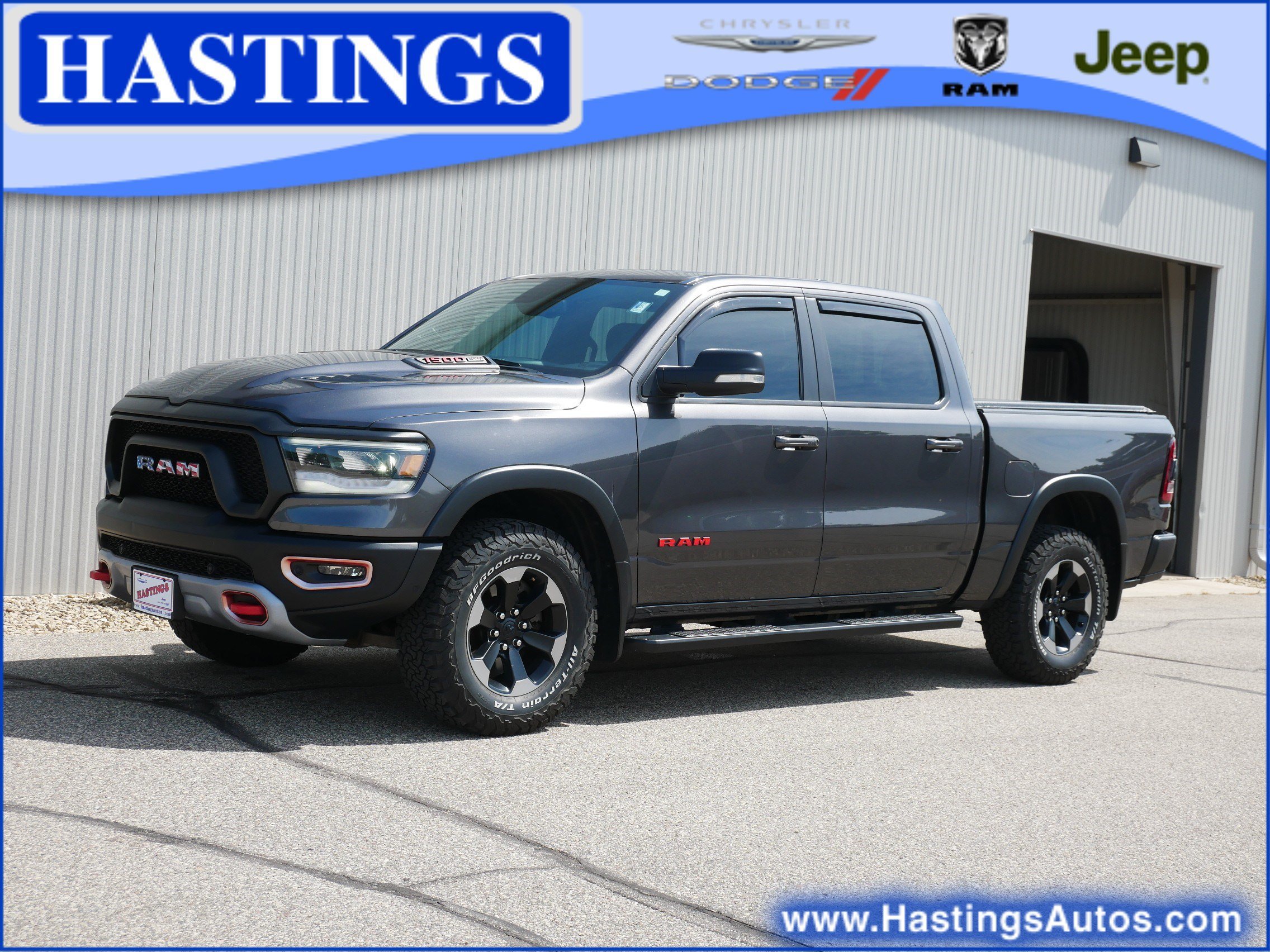 Used 2019 Granite Crystal Metallic Clearcoat Ram Rebel image 1