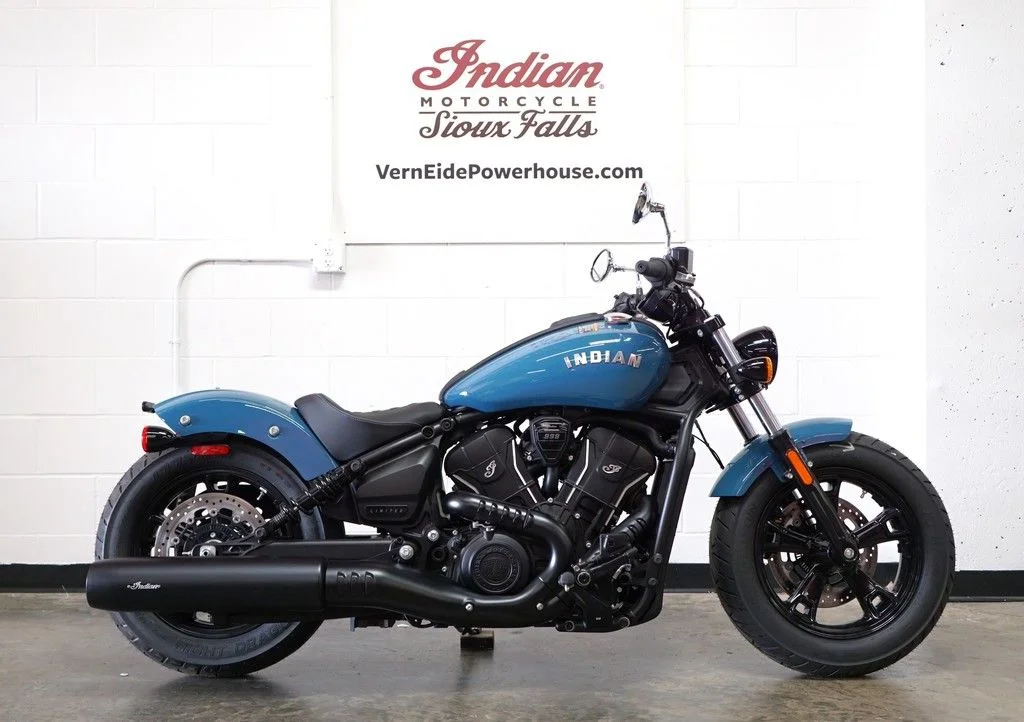 New 2026 Indian Motorcycle Scout® Sixty Bobber Limited Storm Blue