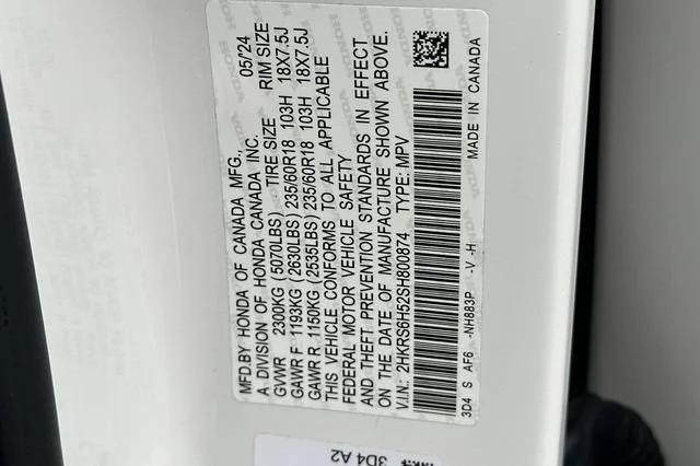 Certified Used 2025 Platinum White Pearl Honda Sport image 68