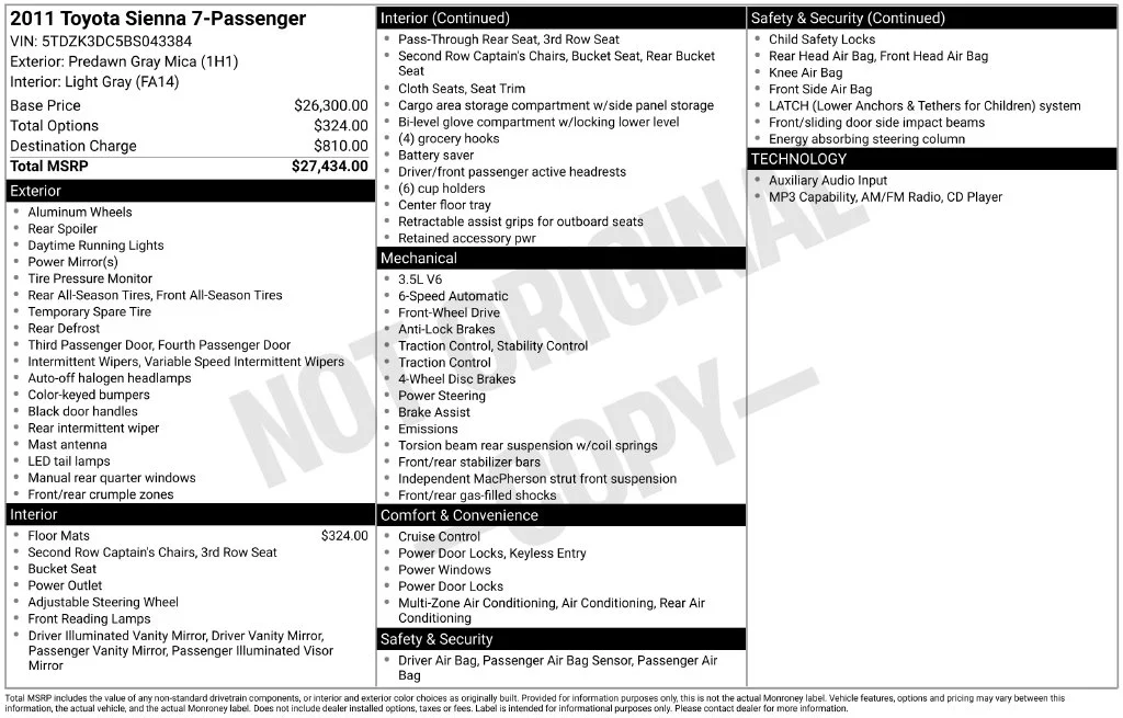 Used 2011 Gray Toyota Base image 2
