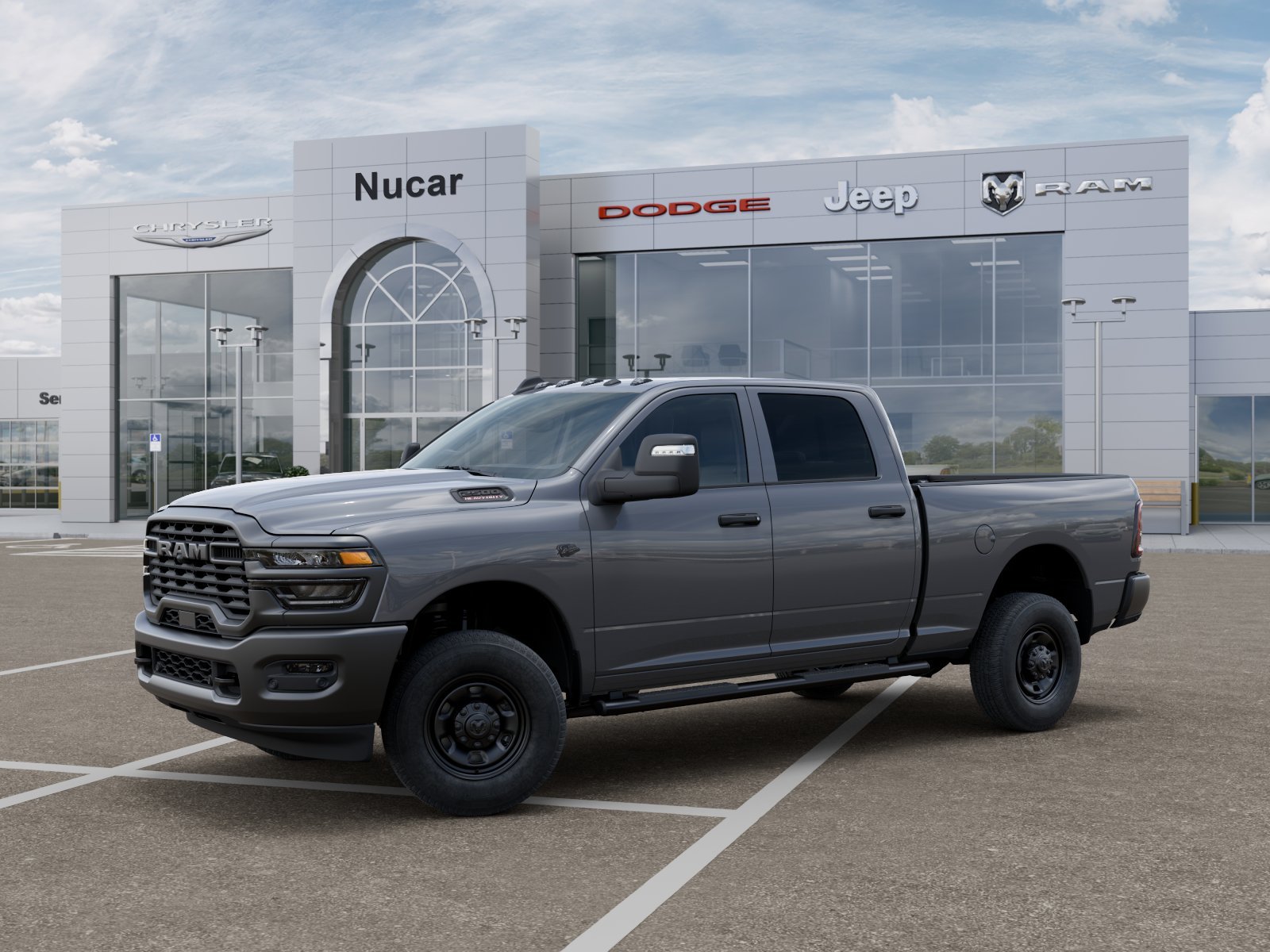 New 2027 Ceramic Gray Clear-Coat Exterior Paint RAM Tradesman image 3