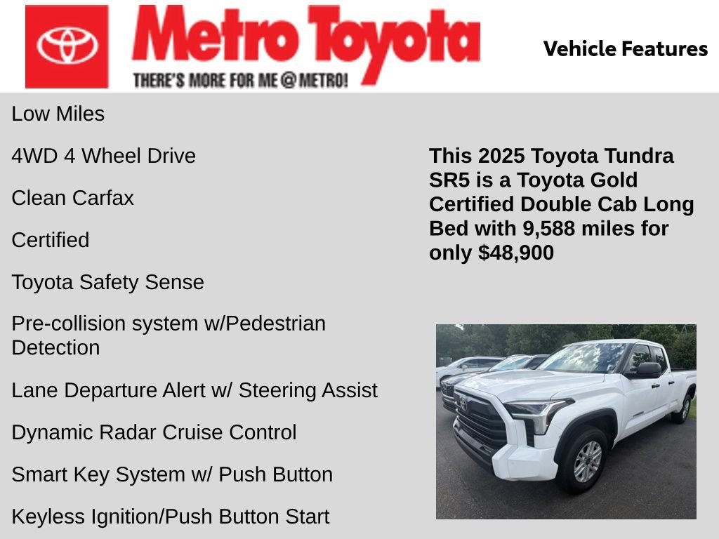 Certified Used 2025 White Toyota SR5 image 6
