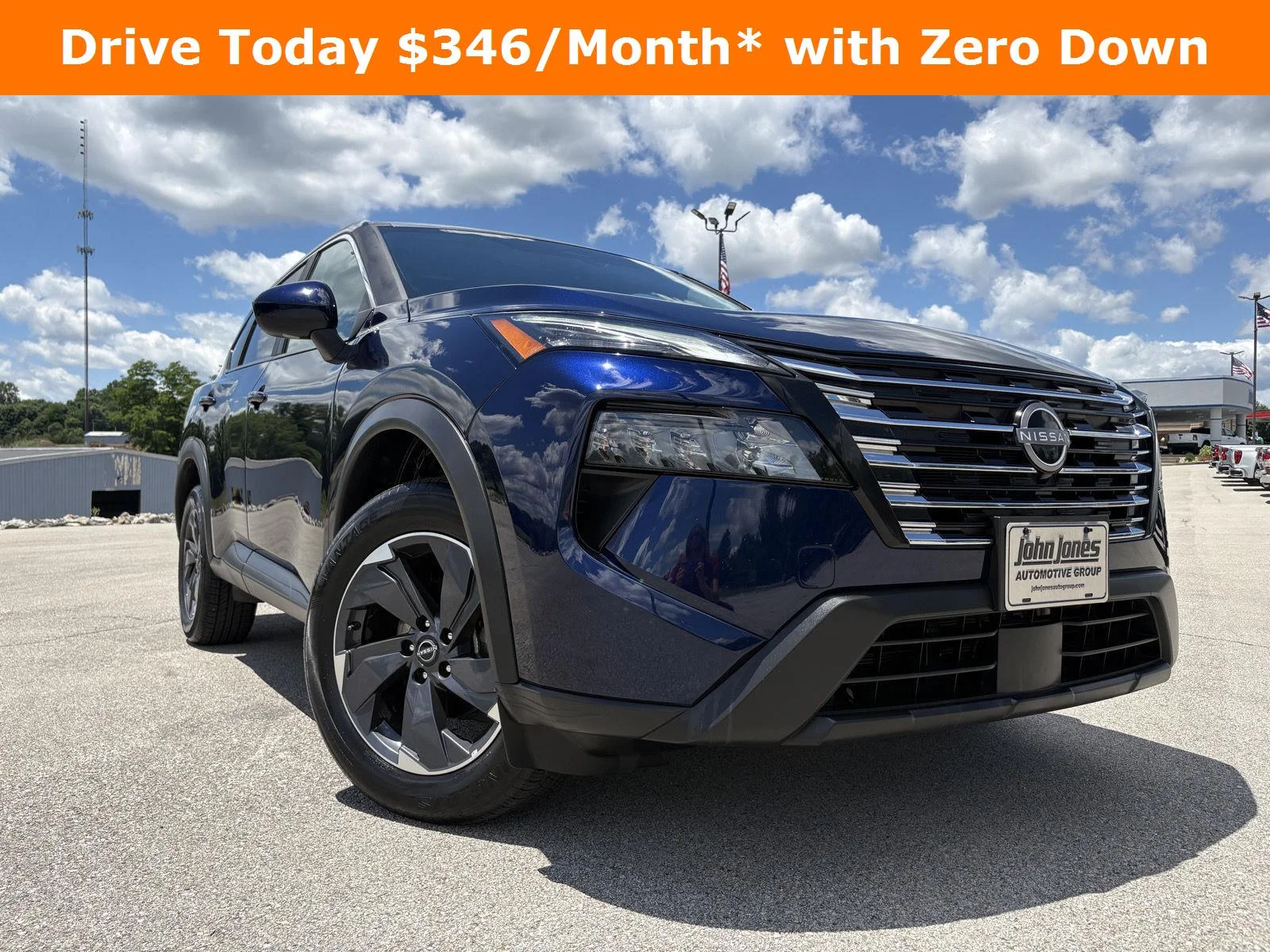 Used 2025 Deep Ocean Blue Pearl Nissan SV image 2