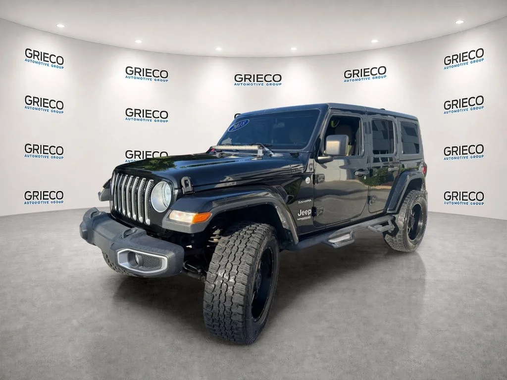 Used 2018 Black Clearcoat Jeep Unlimited Sahara image 3