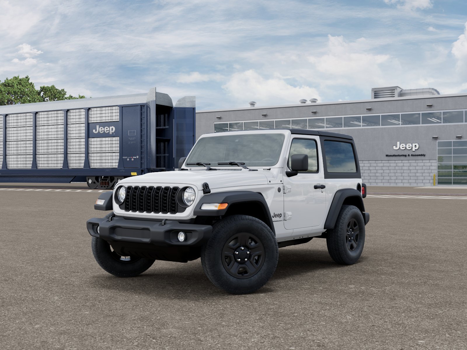 New 2027 Bright White Clear-Coat Paint Jeep Sport image 1