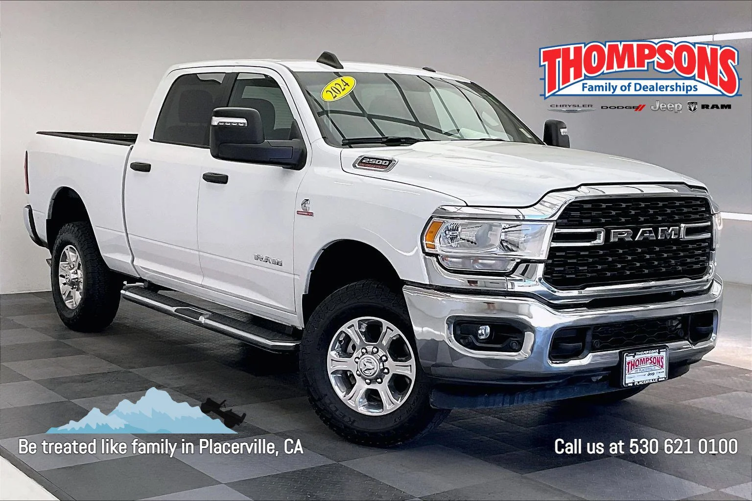 Used 2024 Bright White Clearcoat Ram Big Horn image 1