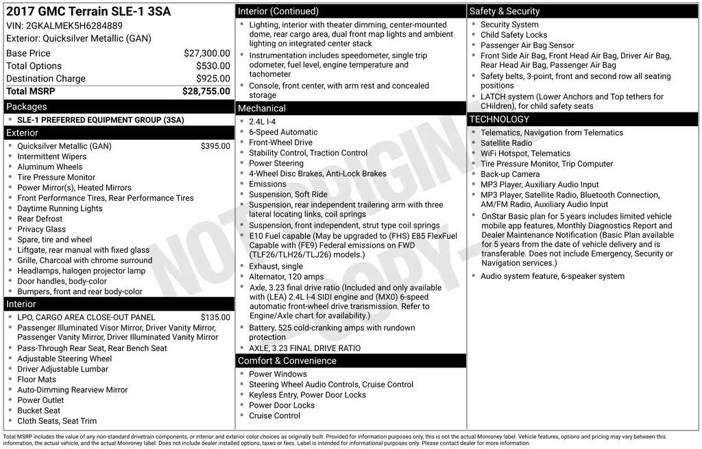 Used 2017 QUICKSILVER METALLIC GMC SLE image 35