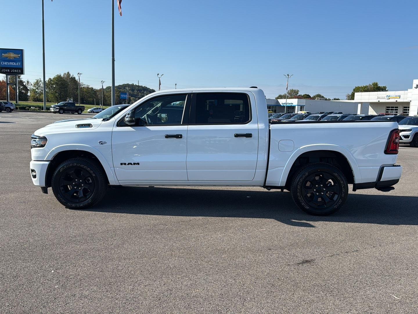 New 2026 Bright White Clear-Coat Exterior Paint RAM Big Horn image 3