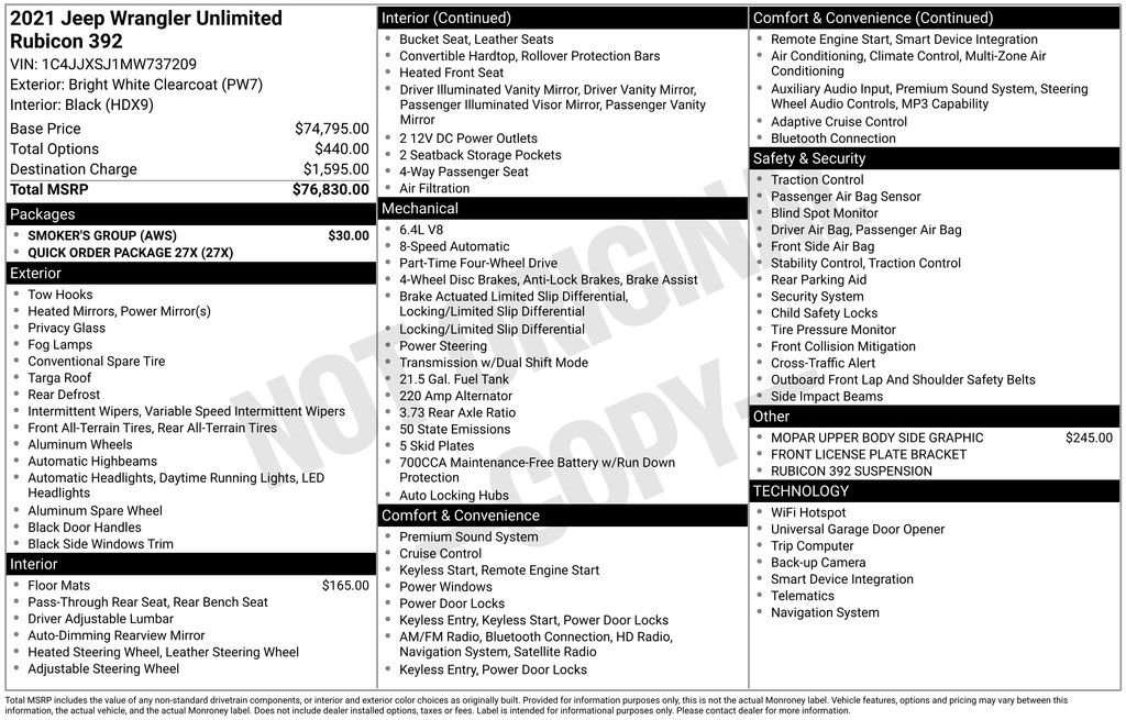2021 Jeep Wrangler Rubicon 392's photo