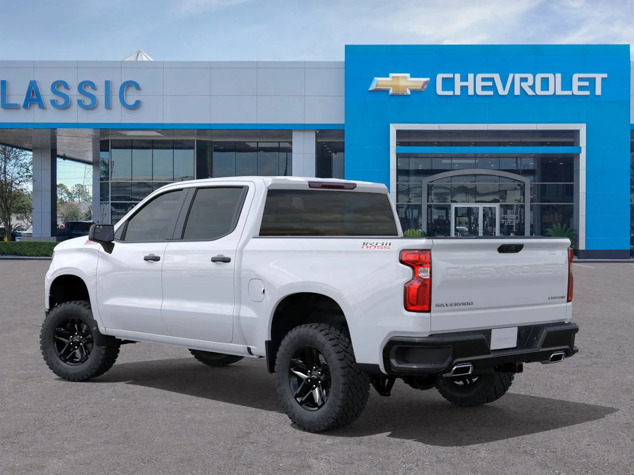 2026 Chevrolet Silverado 1500 Custom Trail Boss White at Classic Elite Chevrolet Sugar Land