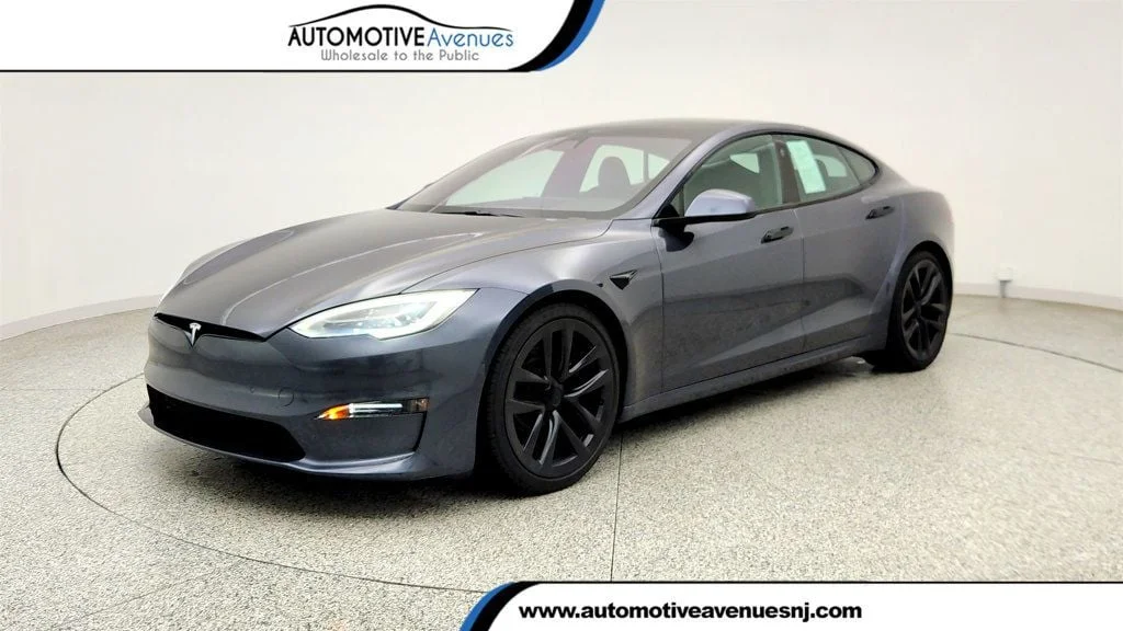 Used 2021 Midnight Silver Metallic Tesla Plaid AWD w/ 21