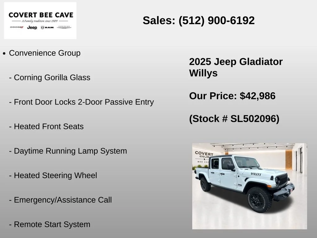 New 2025 Bright White Clear-Coat Exterior Paint Jeep Willys image 39