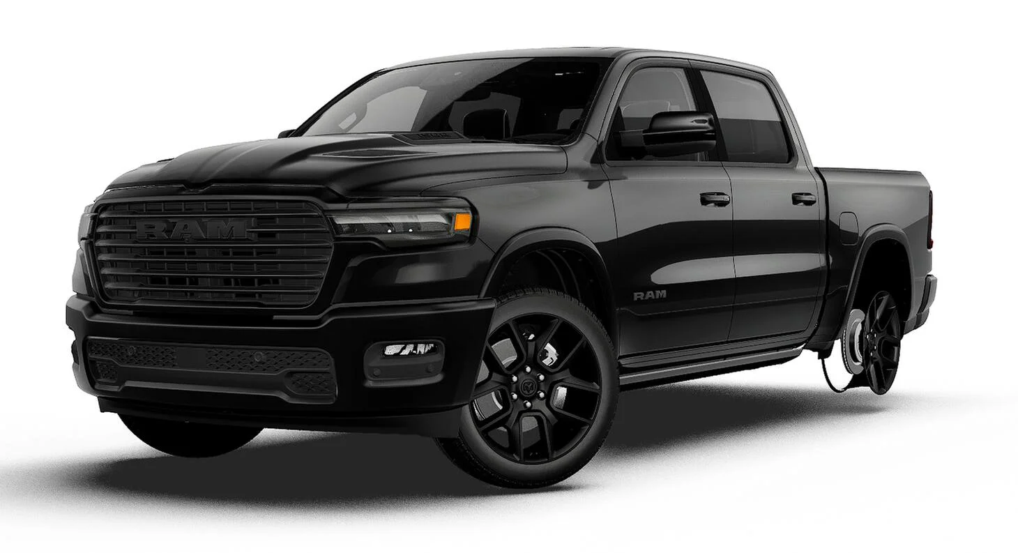 New 2027 Diamond Black Crystal Pearl-Coat Exterior Paint RAM LARAMIE image 13