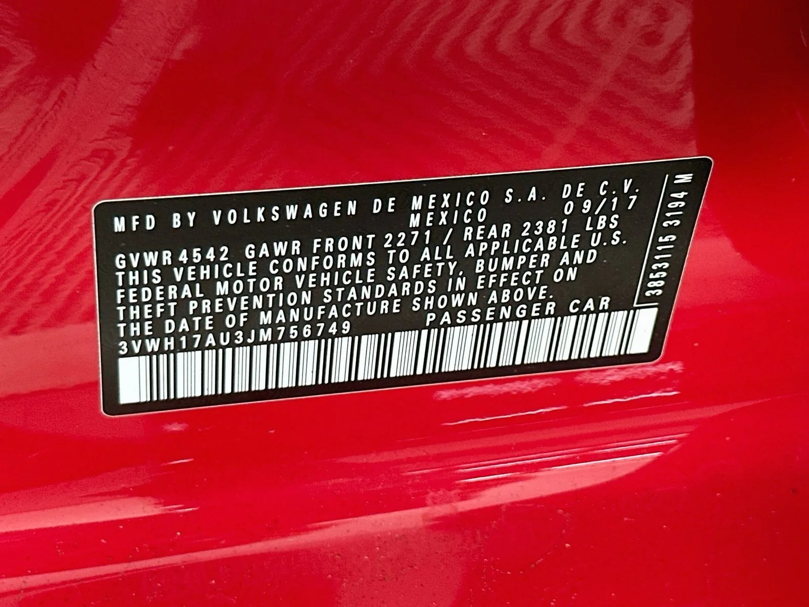 Used 2018 Tornado Red Volkswagen TSI SEL image 34
