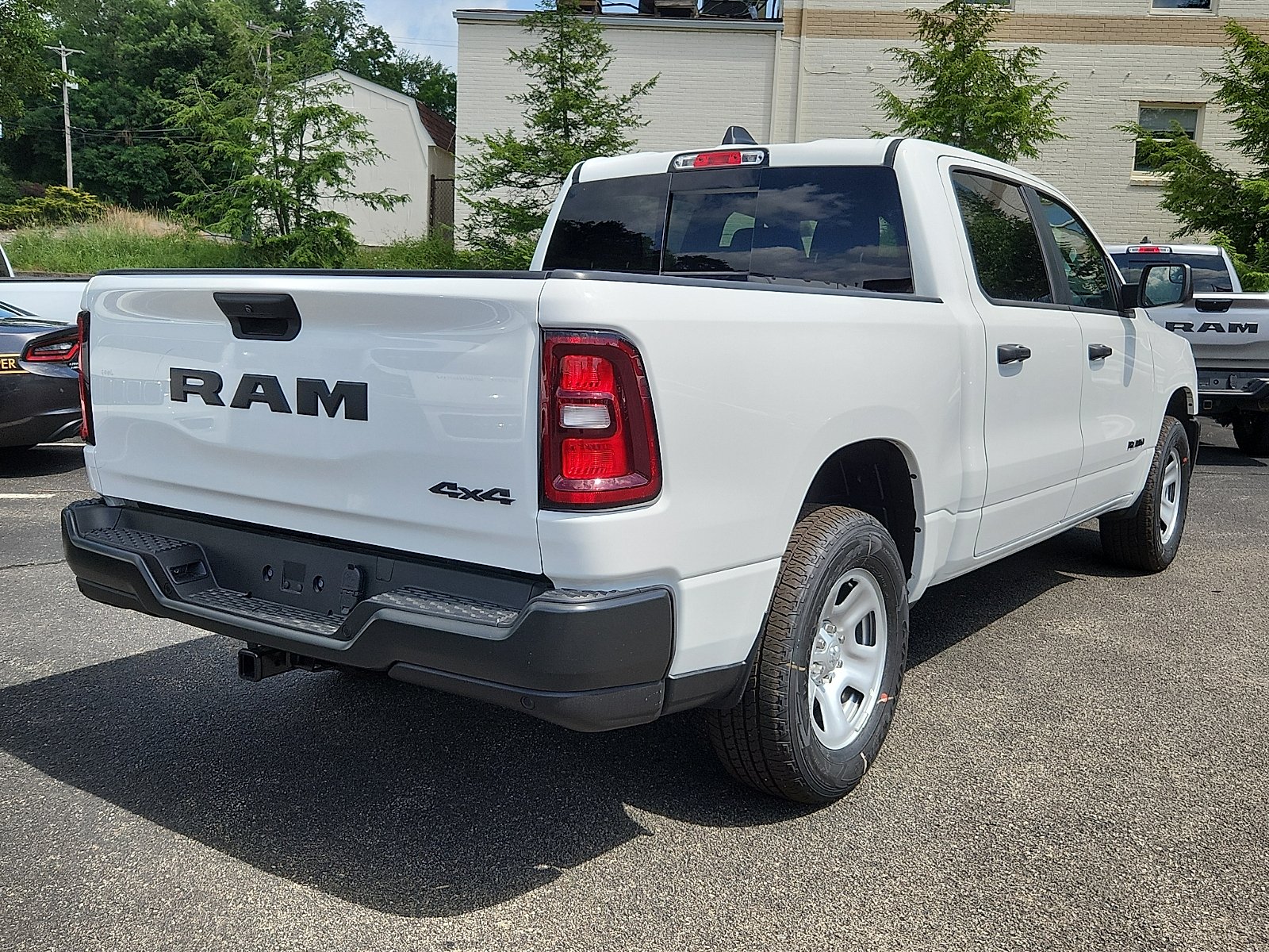 New 2026 Bright White Clear-Coat Exterior Paint RAM Tradesman Crew Cab 4x4 5