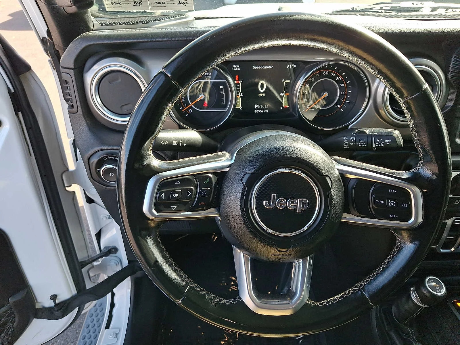 Used 2020 Bright White Clearcoat Jeep Sahara image 18