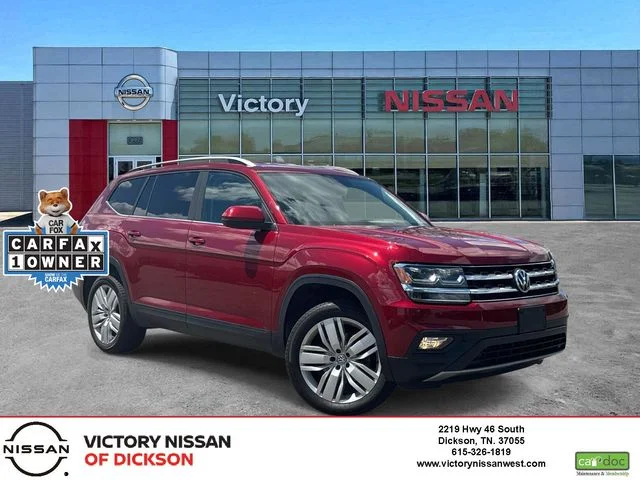 Used 2019 Red Volkswagen 3.6L V6 SE image 1