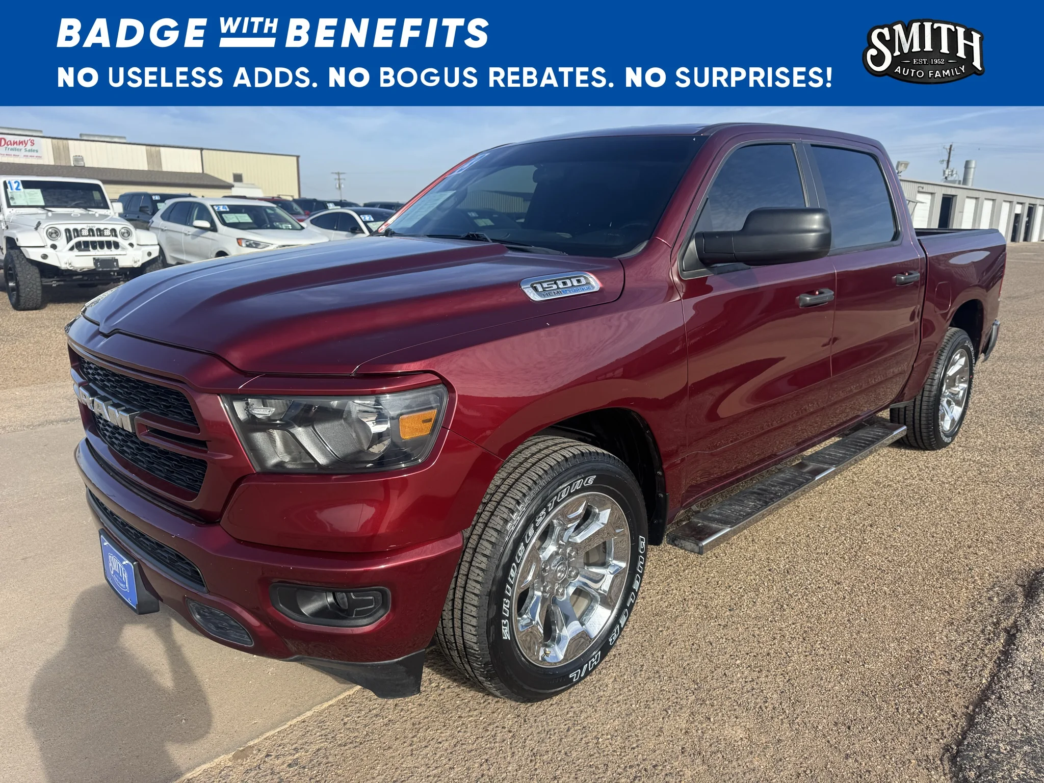 Used 2023 Delmonico Red Pearlcoat Ram Tradesman image 4