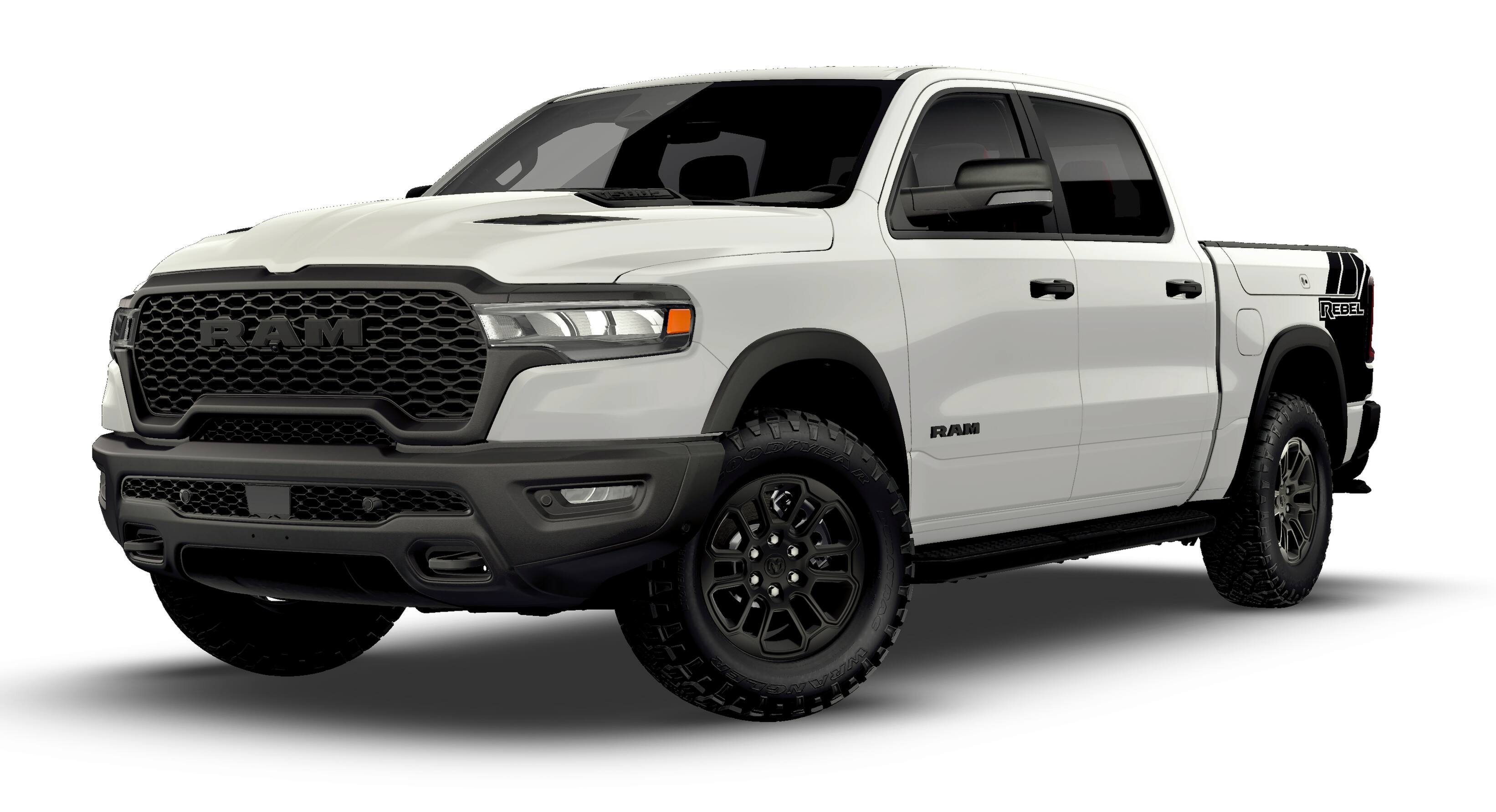 New 2026 Bright White Clear-Coat Exterior Paint RAM REBEL image 1