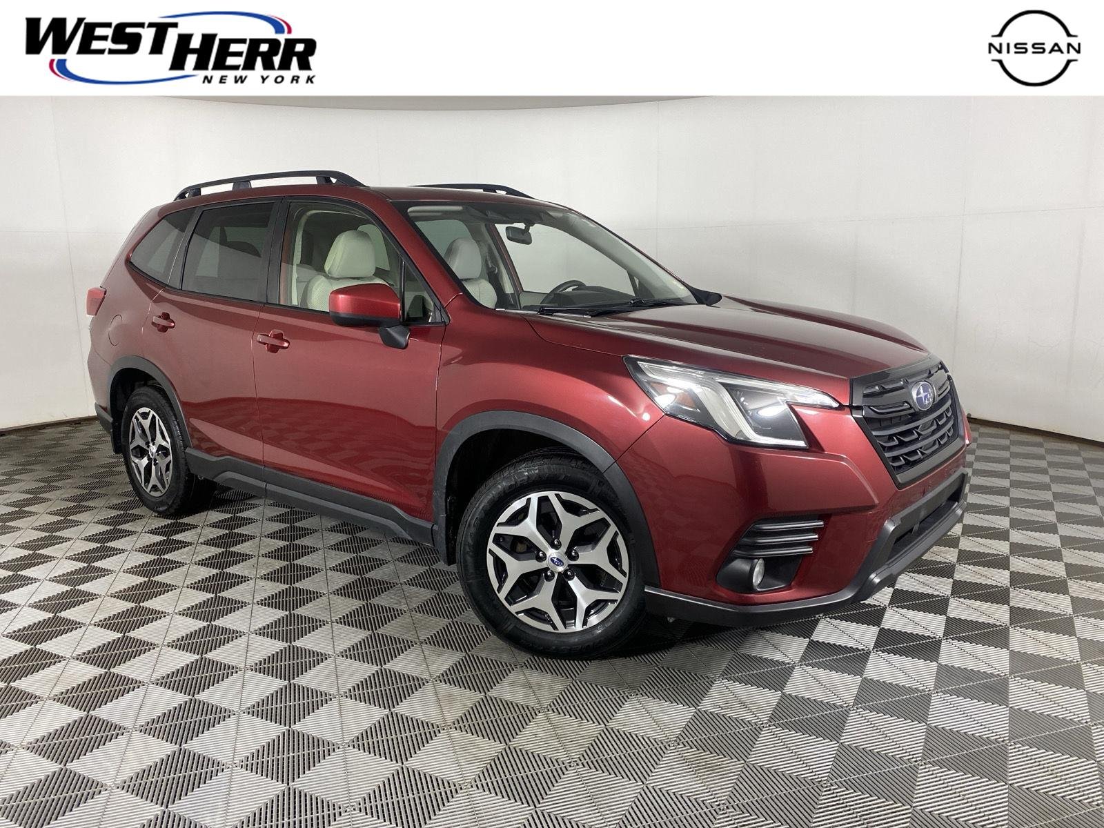 Used 2022 Crimson Red Pearl Subaru Premium image 1