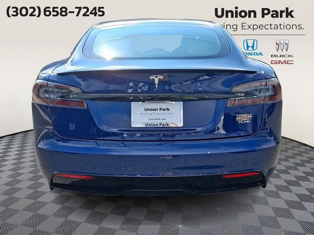 Used 2021 Deep Blue Metallic Tesla Plaid image 5