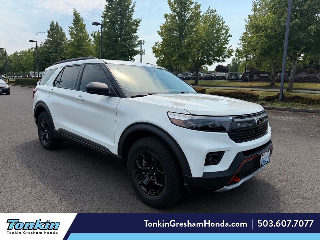 Used 2022 Star White Metallic Tri-Coat Ford Timberline image 1