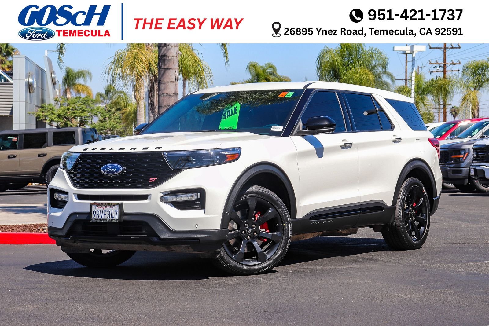 Certified Used 2022 White Metallic Ford ST image 1