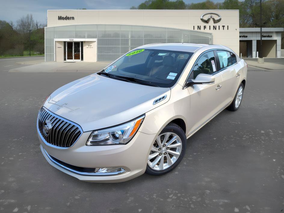 Used 2016 Sparkling Silver Metallic Buick Leather image 1