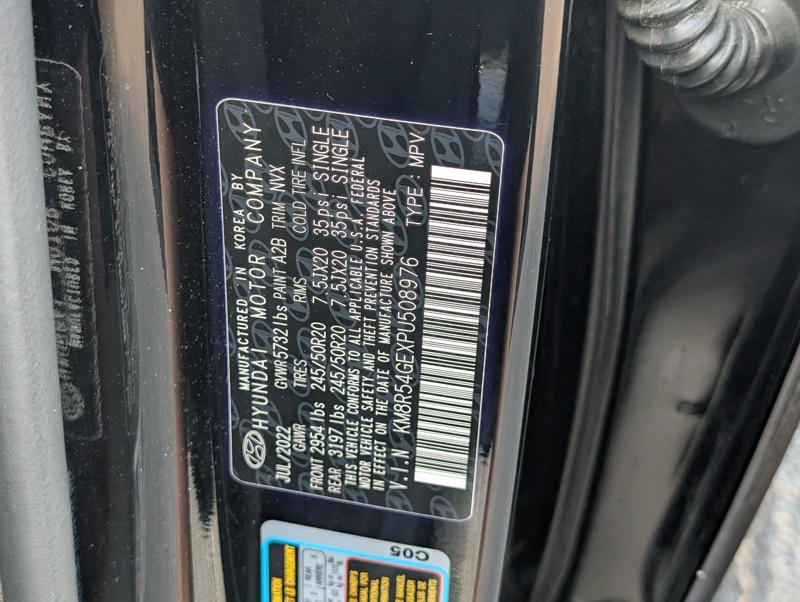 Used 2023 Abyss Black Pearl Hyundai Limited image 15