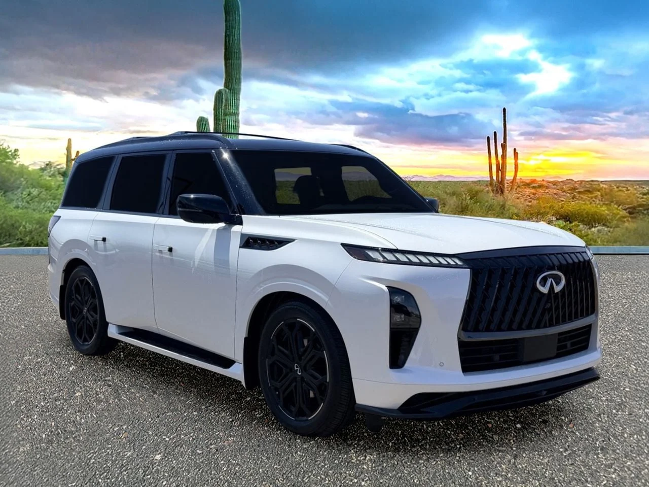 New 2027 2T RADIANT WHIT INFINITI Sport 4WD image 2
