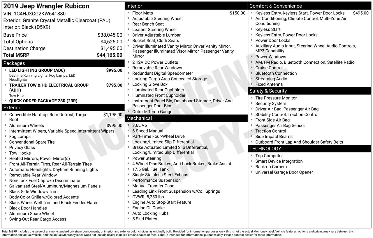 Used 2019 Gray Jeep Rubicon image 37