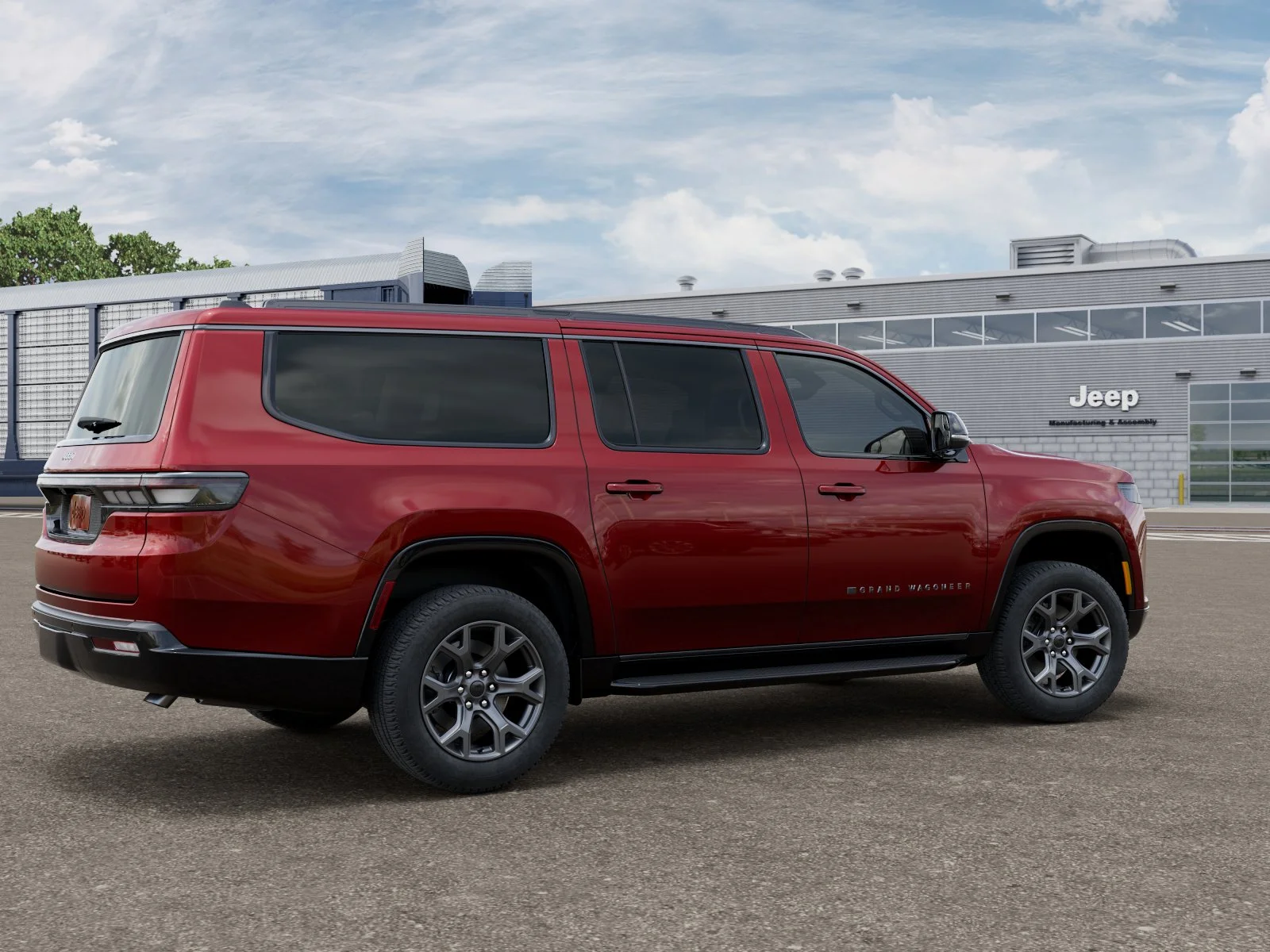 New 2026 Velvet Red Pearl-Coat Exterior Paint Jeep Grand Wagoneer image 2