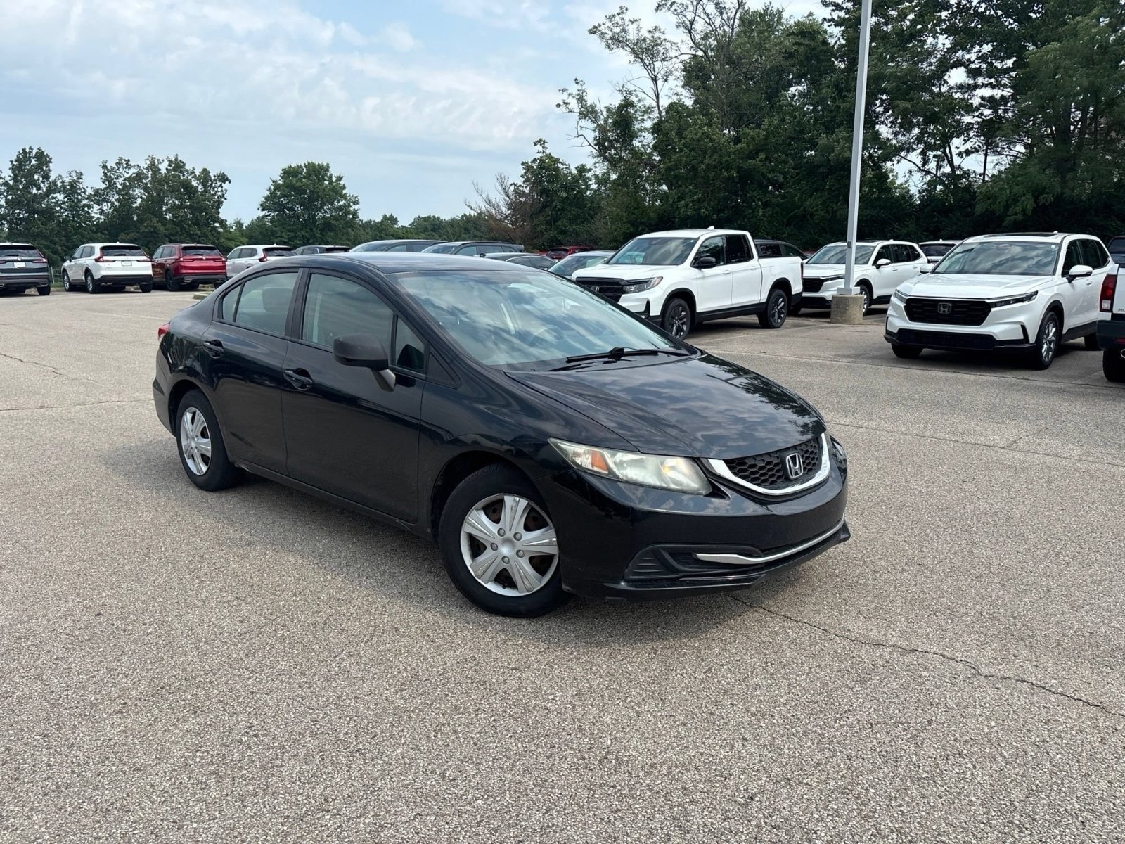 Used 2013 Crystal Black Pearl Honda LX image 17