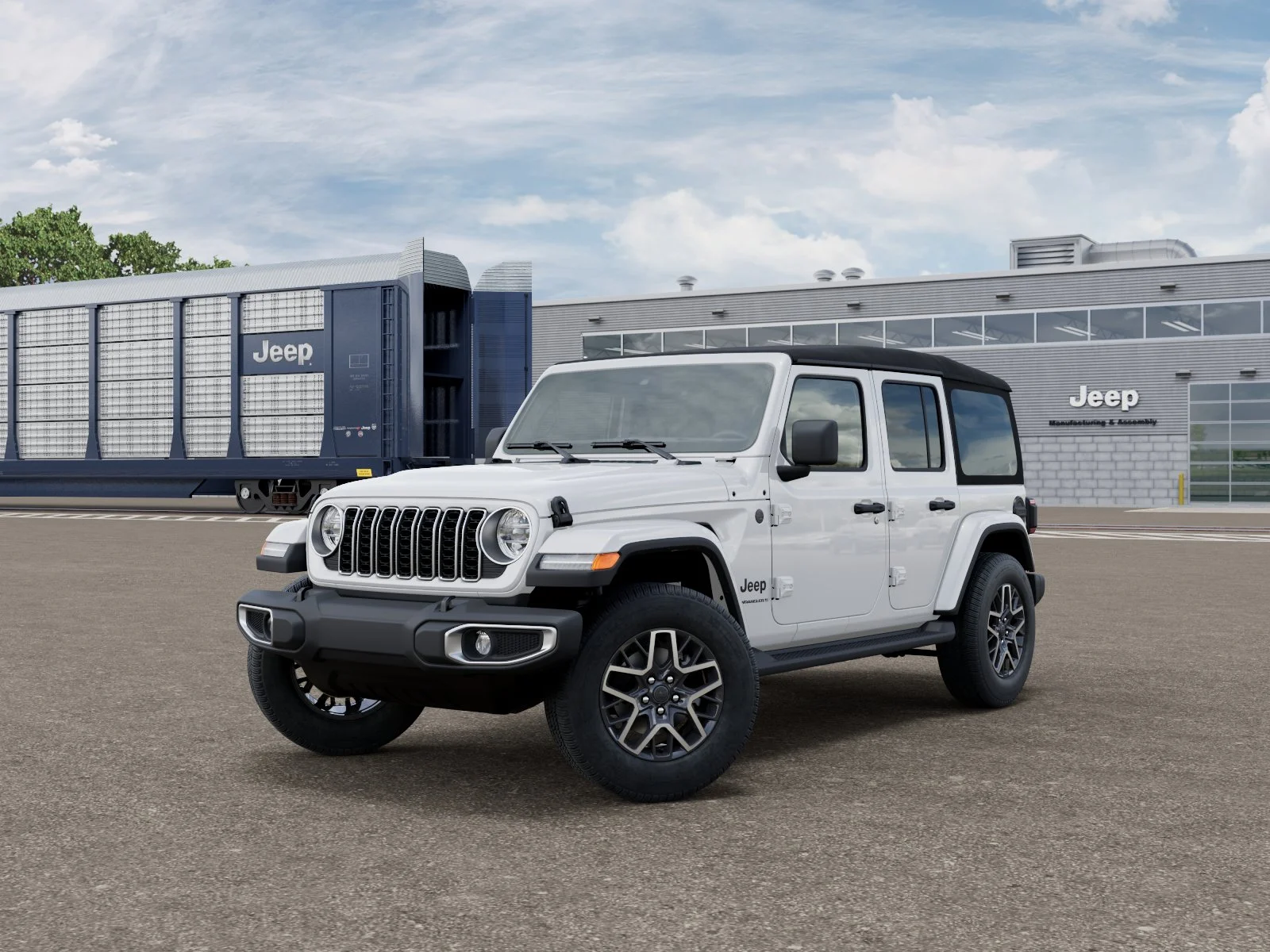 New 2027 Bright White Clearcoat Jeep Sahara image 1