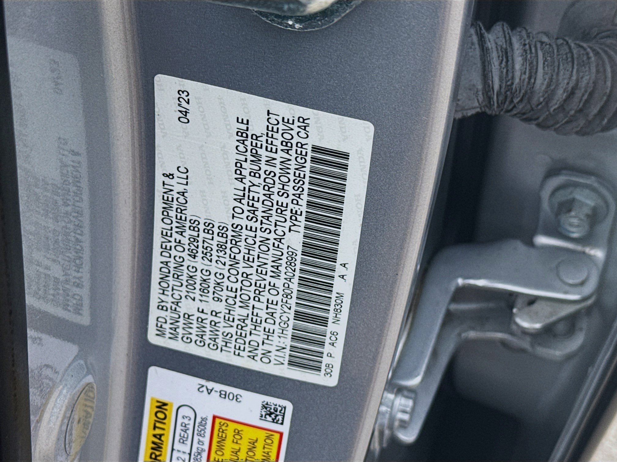 Certified Used 2023 Lunar Silver Metallic Honda HYBRID TRG image 38