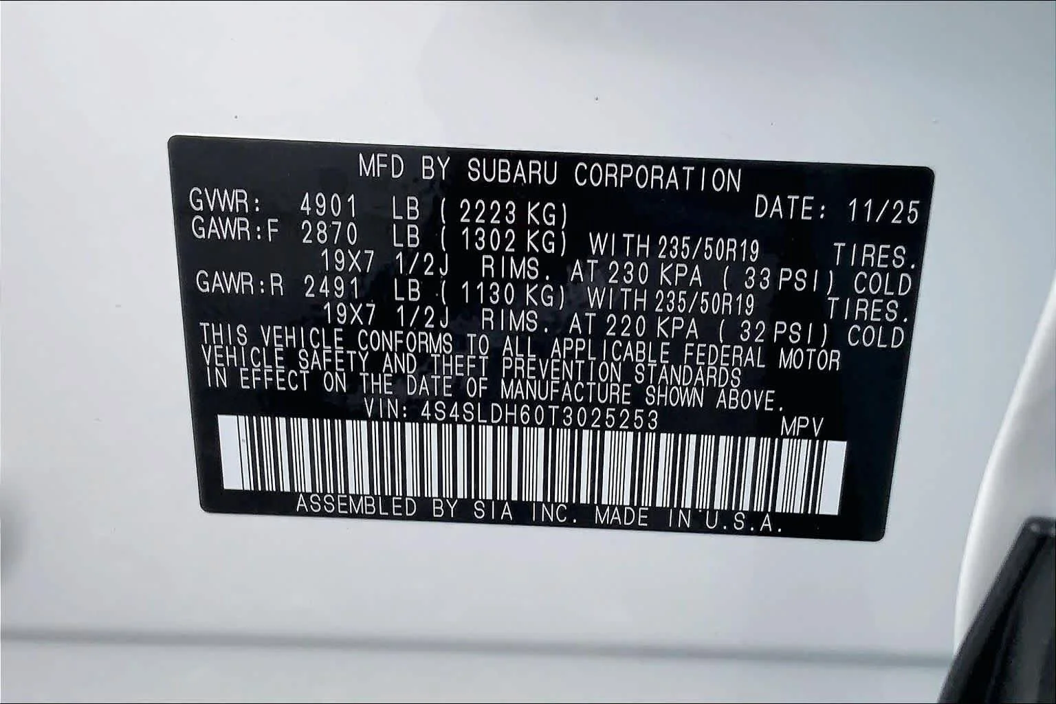 New 2026 CRYSTAL WHITE PEARL Subaru Sport image 16
