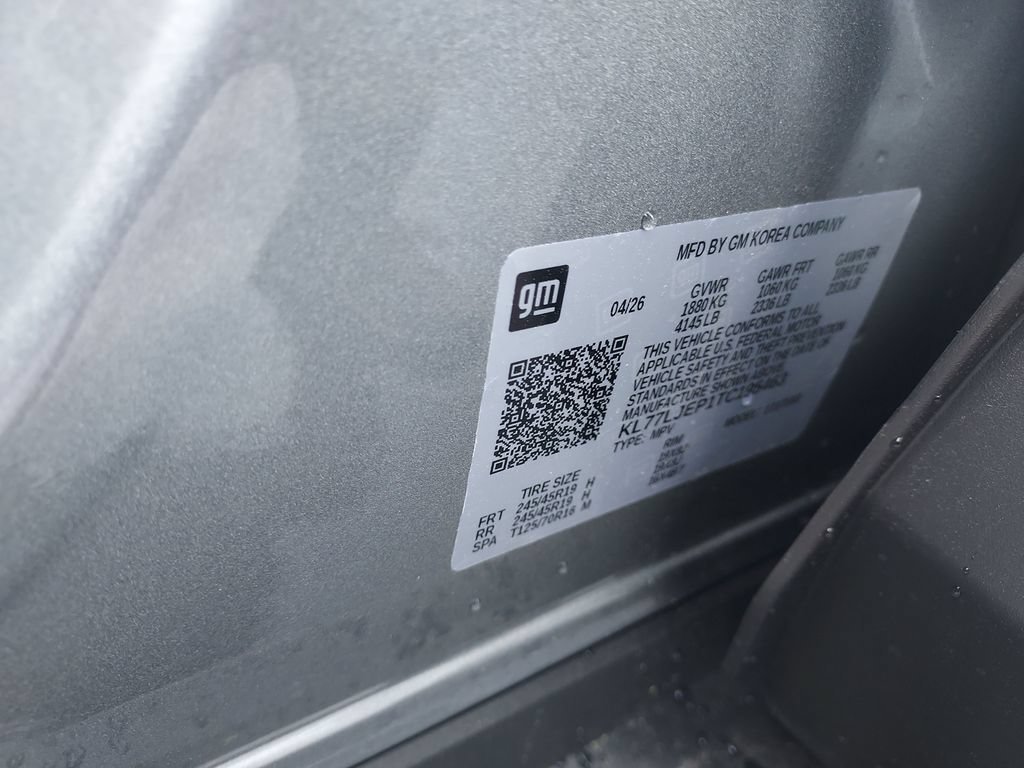 New 2026 Sterling Gray Metallic Chevrolet 2RS image 23