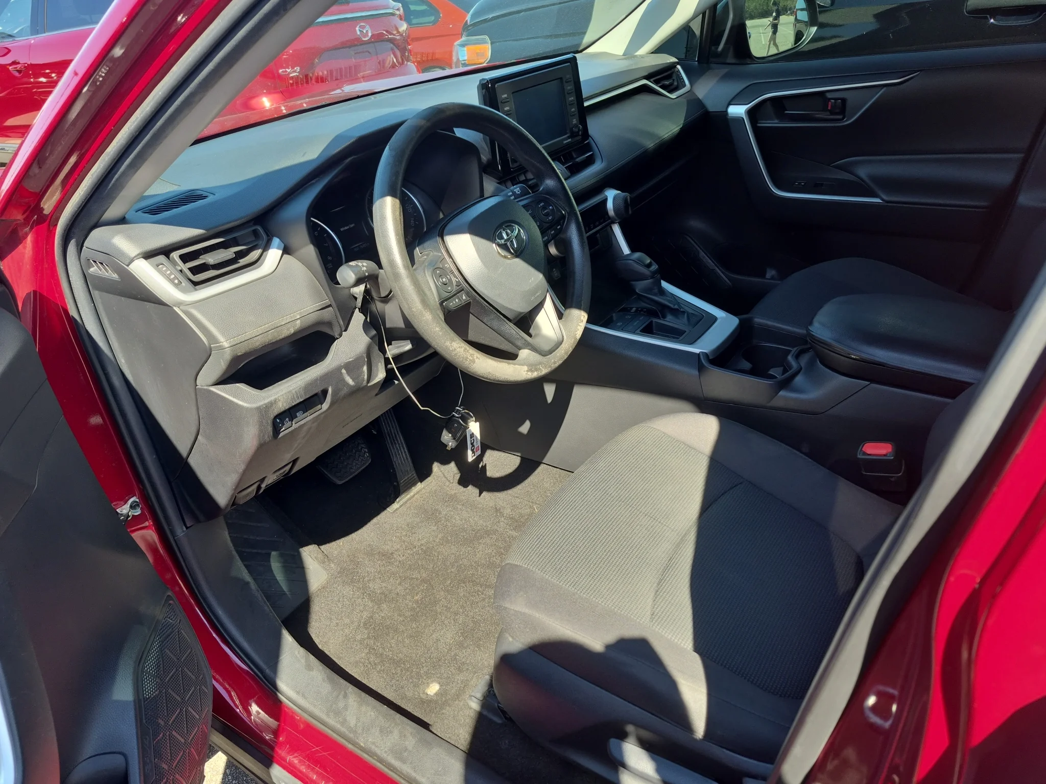Used 2021 Ruby Flare Pearl Toyota LE image 3