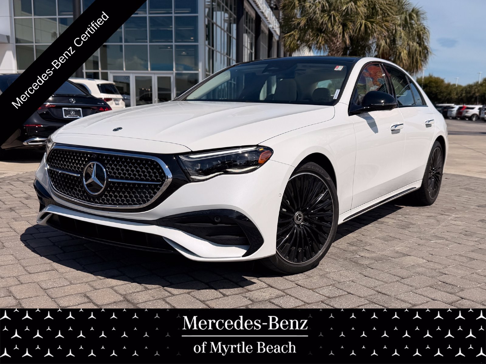 Certified Used 2024 MANUFAKTUR Moonlight White Metallic Mercedes-Benz E 450 image 1