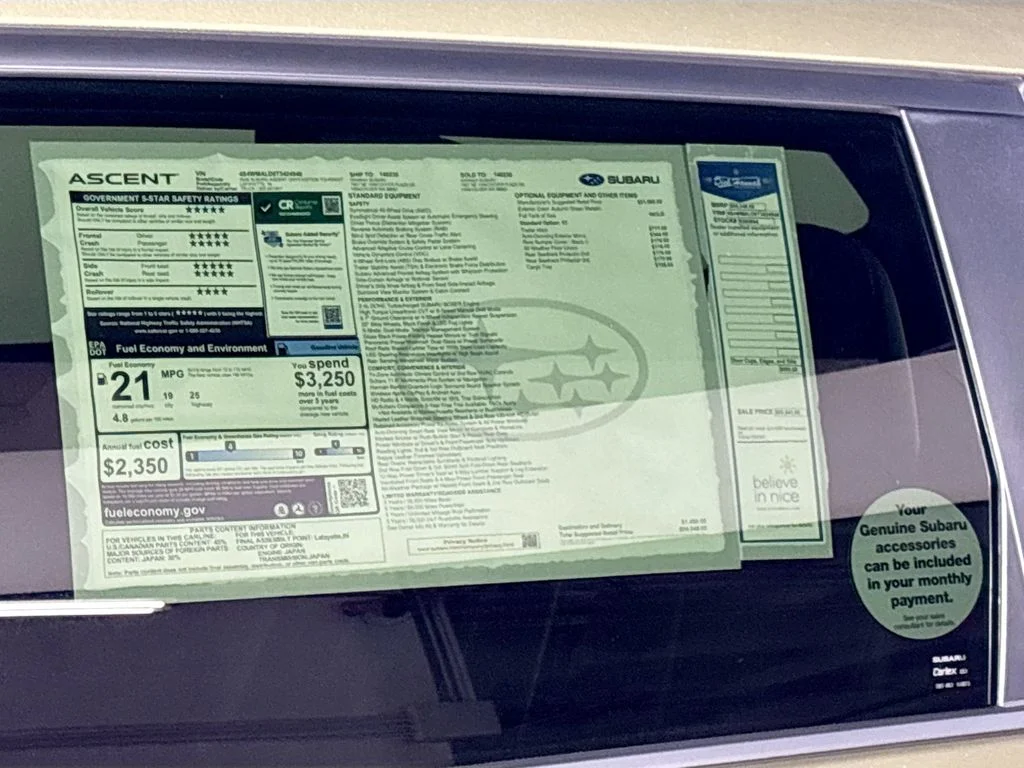 New 2026 AUTUMN GREEN METALLIC Subaru Onyx Edition Touring 7-Passenger image 25