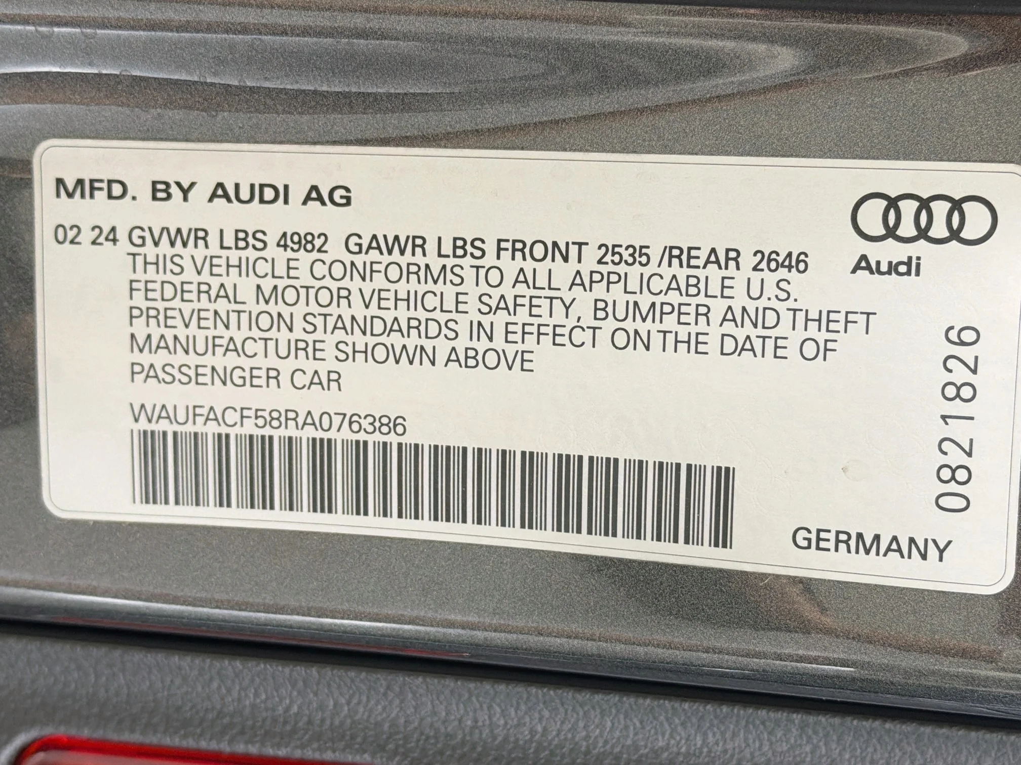 Used 2024 Daytona Gray Pearl Effect Audi S line Premium Plus image 34