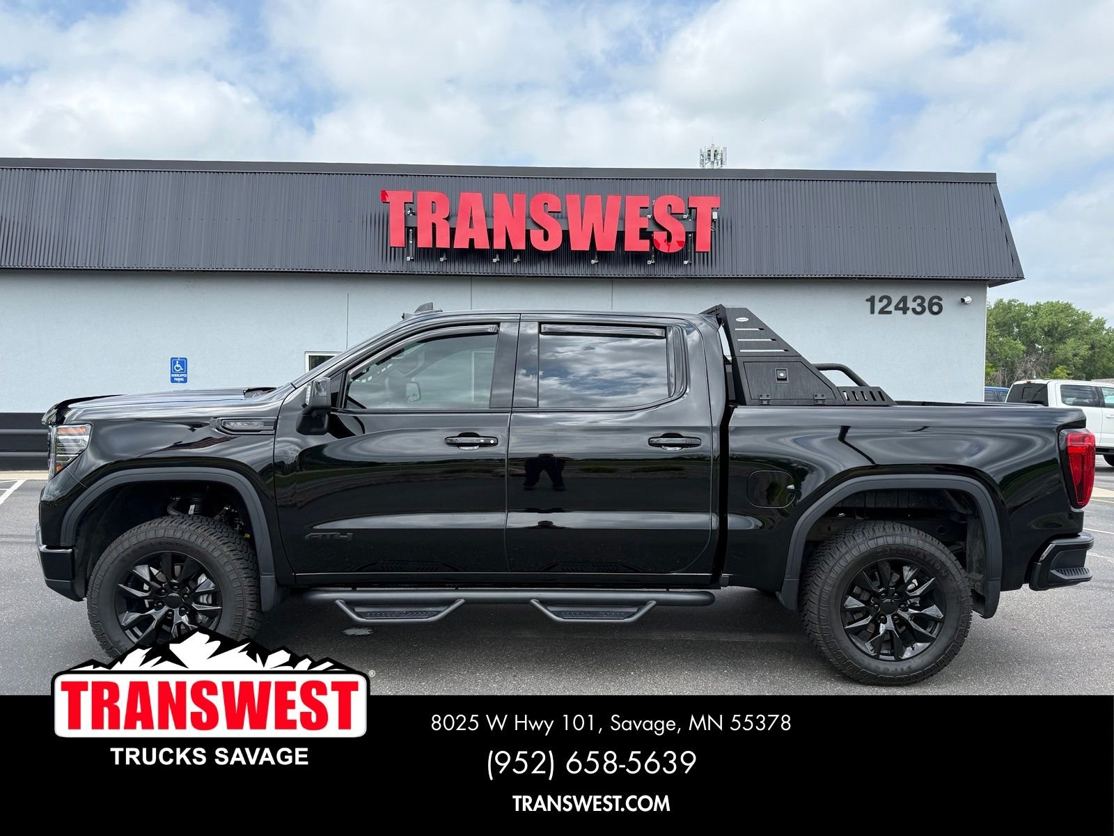 Used 2025 GMC Sierra 1500 AT4 with VIN 1GTUUEEL2SZ246066 for sale in Minneapolis, Minnesota