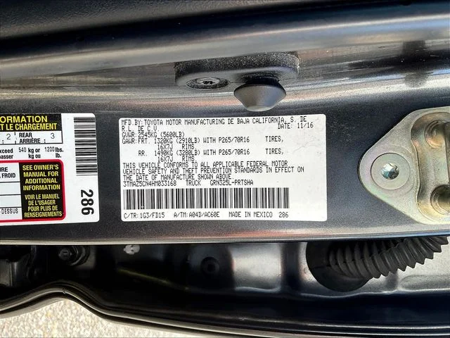 Used 2017 Gray Toyota TRD Off-Road image 9