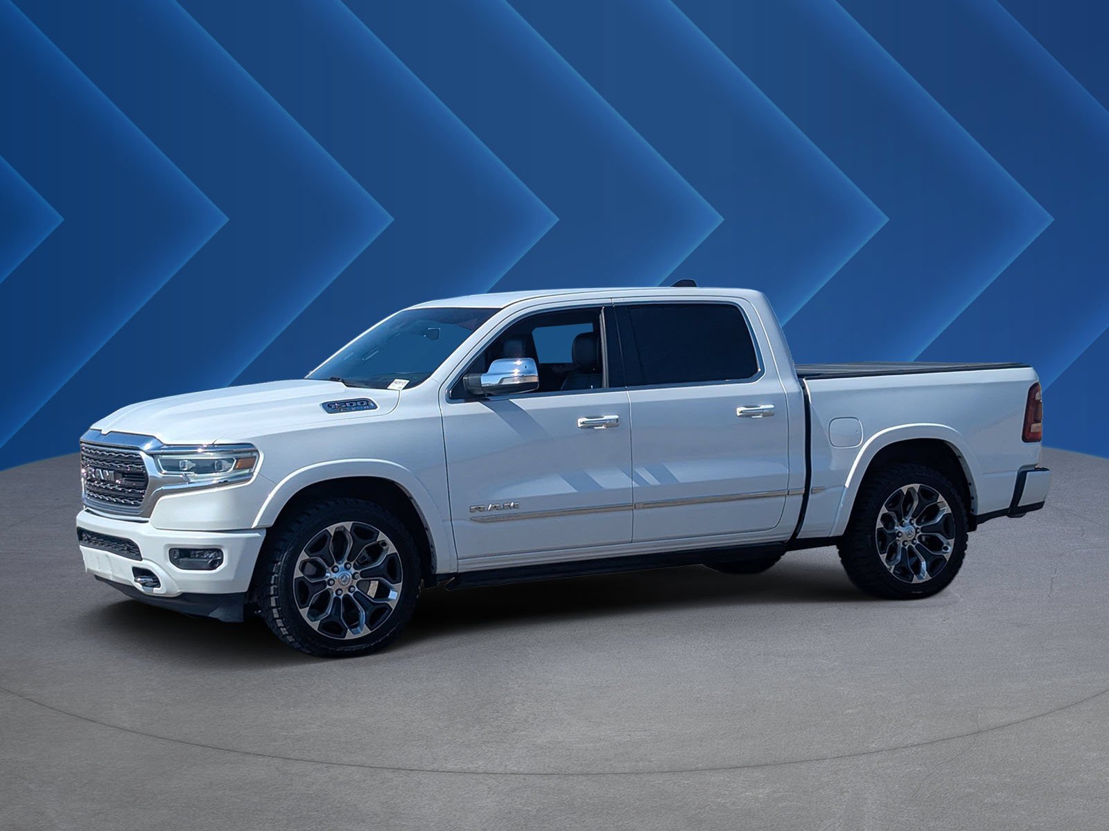 Used 2021 Ivory White Tri-Coat Pearlcoat Ram Limited image 7