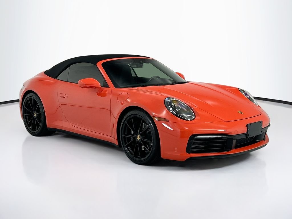 Used 2021 Lava Orange Porsche Carrera image 11