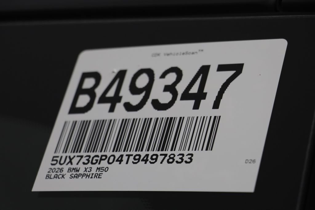 New 2026 Black Sapphire Metallic BMW M50 xDrive image 25