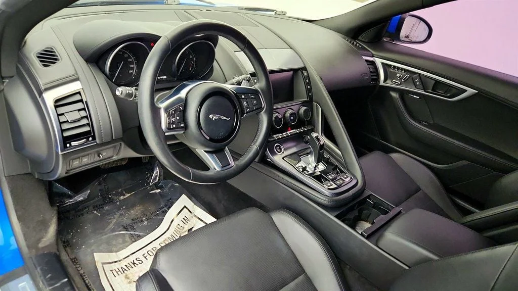 Used 2018 Ultra Blue Metallic Jaguar Convertible Automatic R-Dynamic w/ Exterior Black Design Package image 12