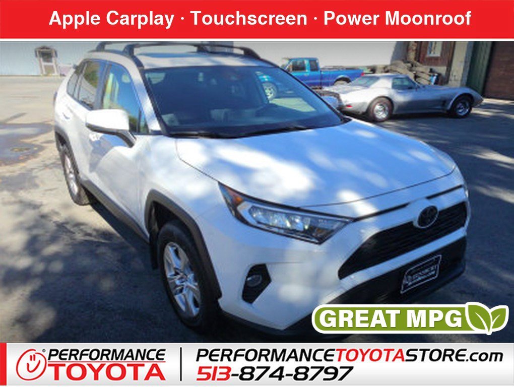 Used 2019 Super White Toyota XLE image 1
