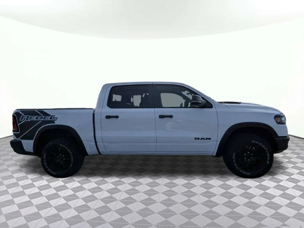 Used 2025 Bright White Clearcoat Ram Rebel image 2